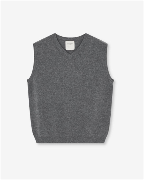 PEOPLES REPUBLIC OF CASHMERE VEST HEATHER GREY
